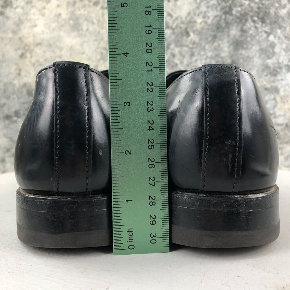 Park Place Men's Size 10D Black Leather Closed Toe Slip On Dress Shoes Loafers - Picture 10 of 16